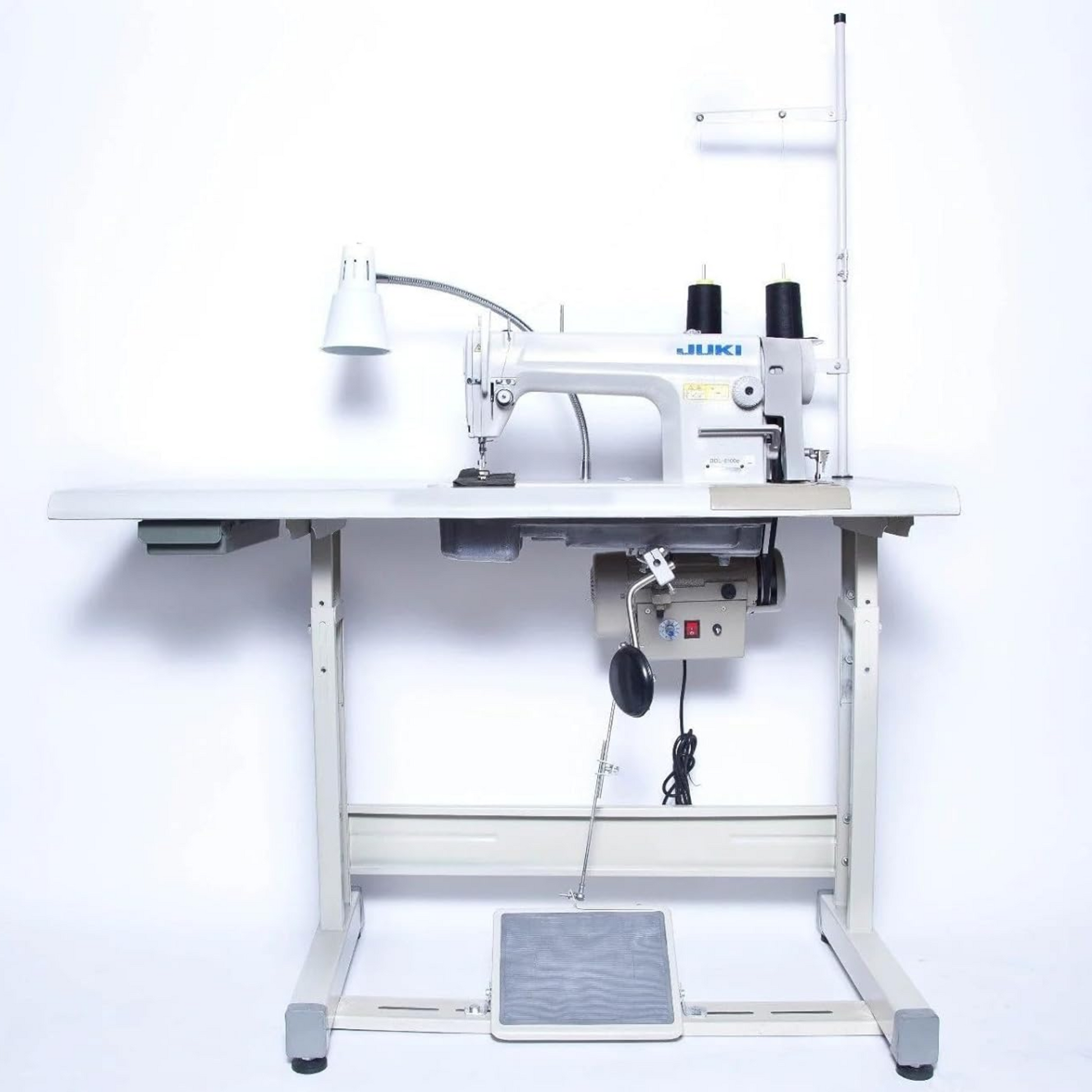 Juki - DDL-8100E single needle lockstitch  - Sewing machine - White - Front view