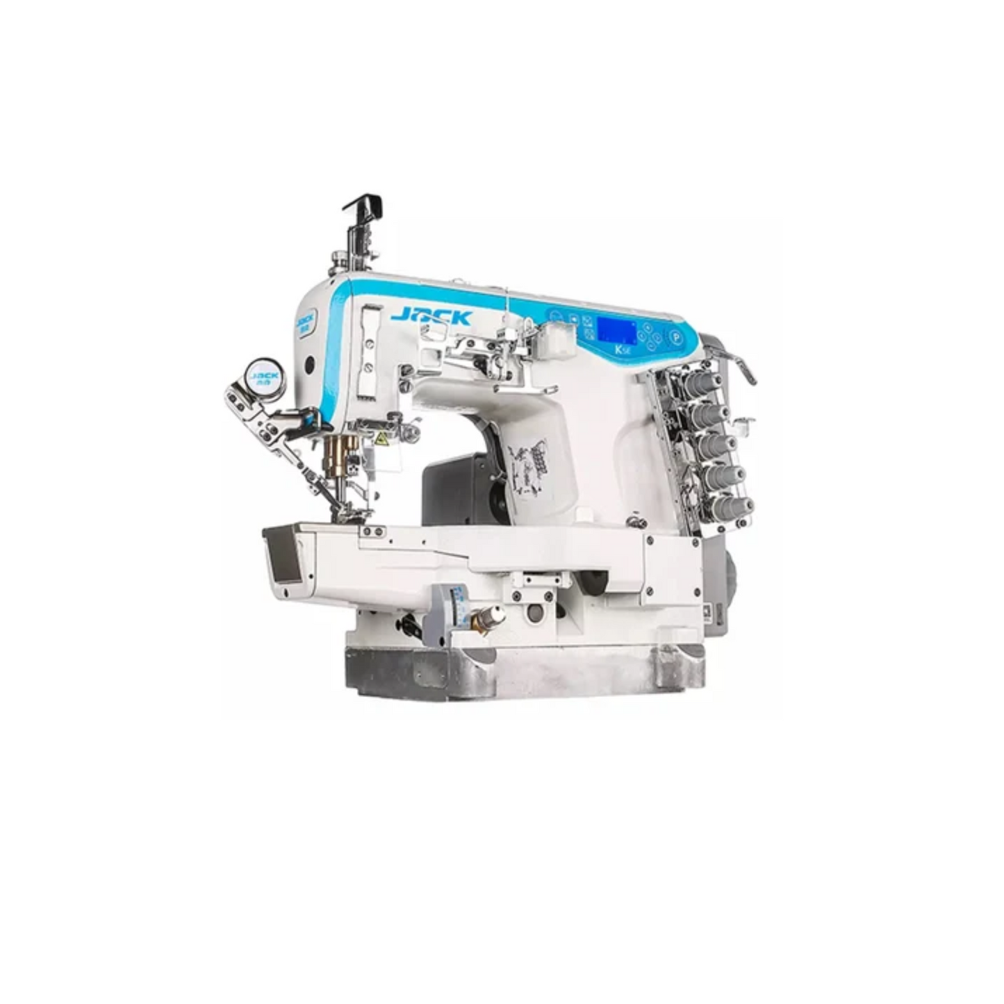 Jack K5-D-01GBX356 cylinder bed interlock machine - Sewing machine - White - Side view