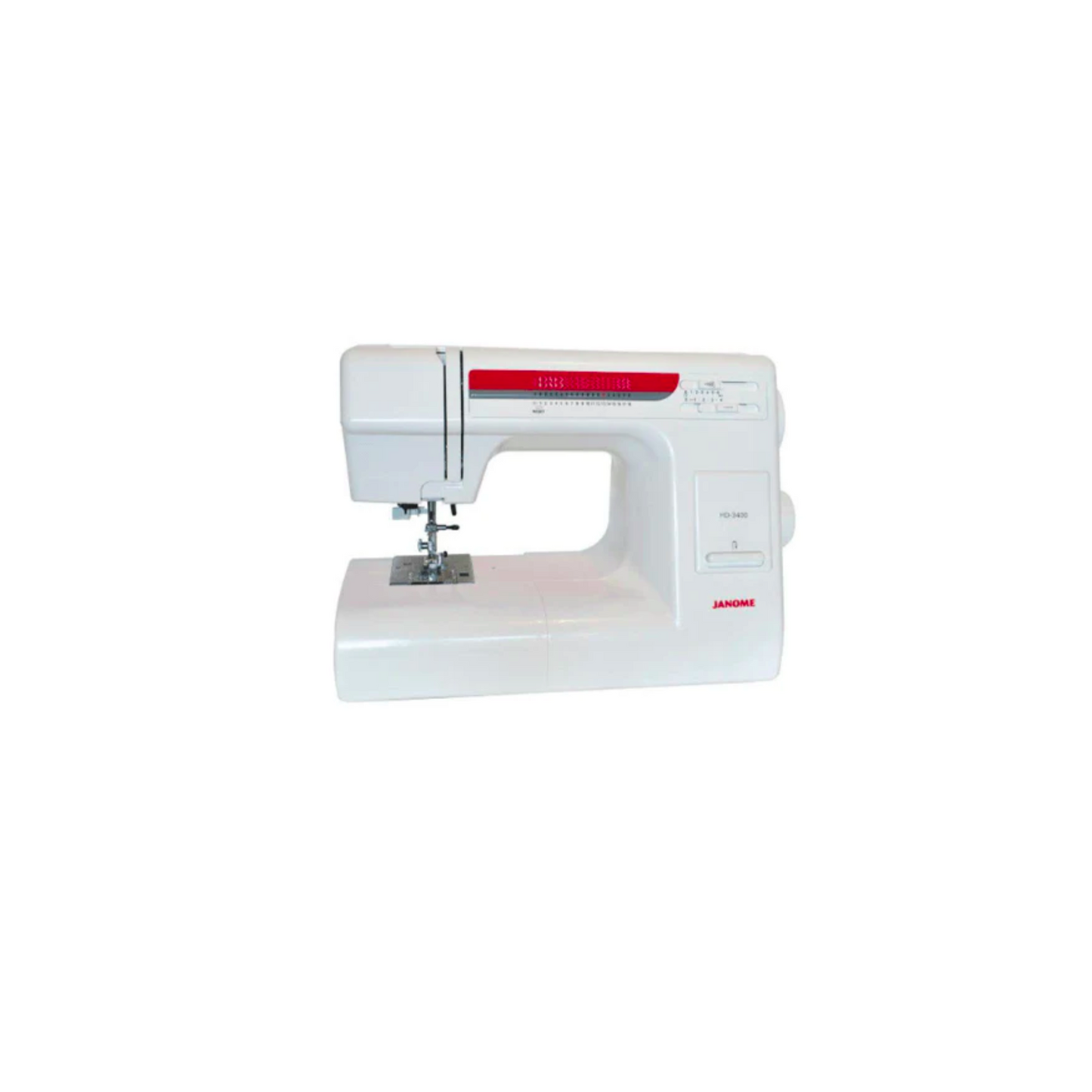 Janome HD3400 - Sewing machine - White - Side view