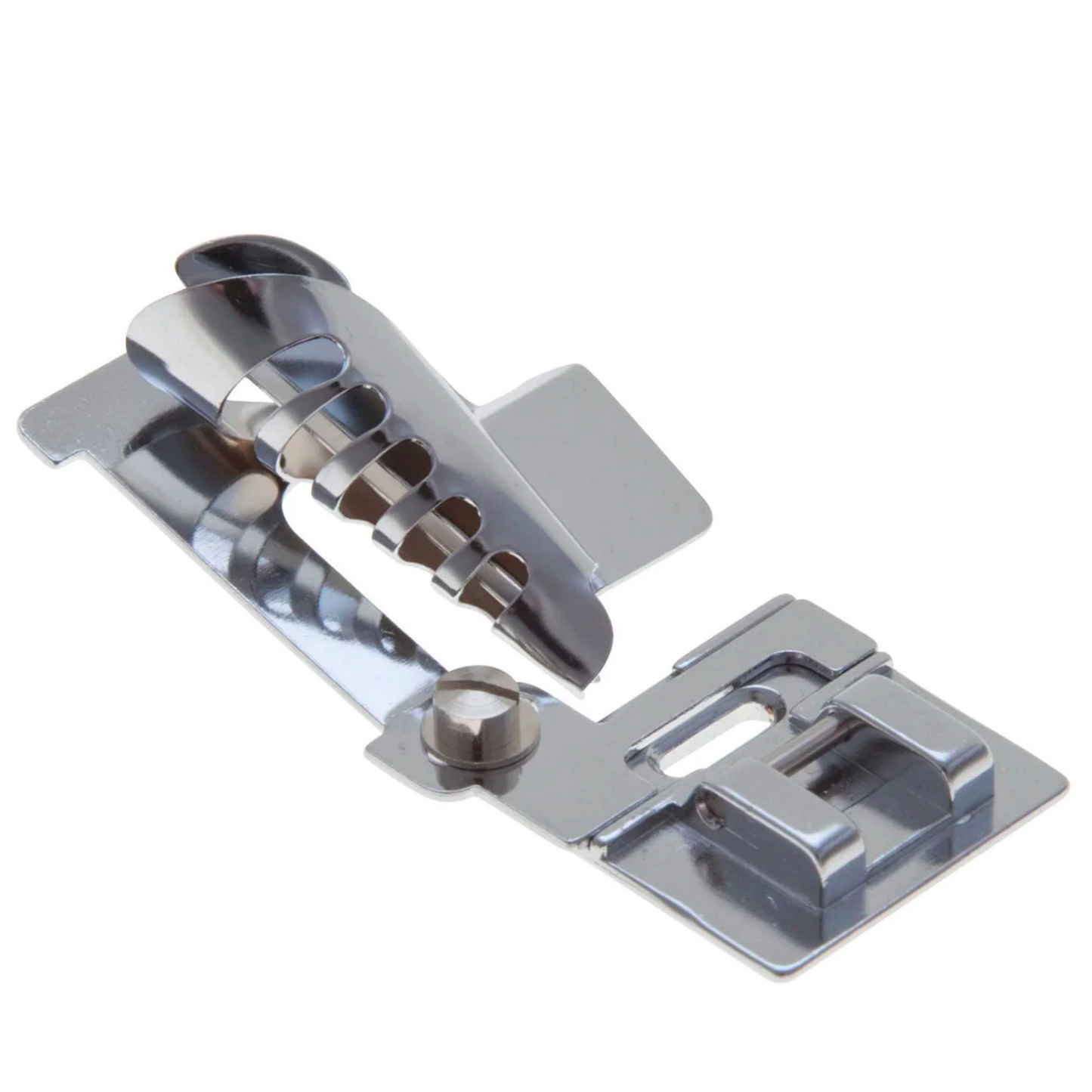 Janome binder foot- 5mm maximum width - Silver - Front view