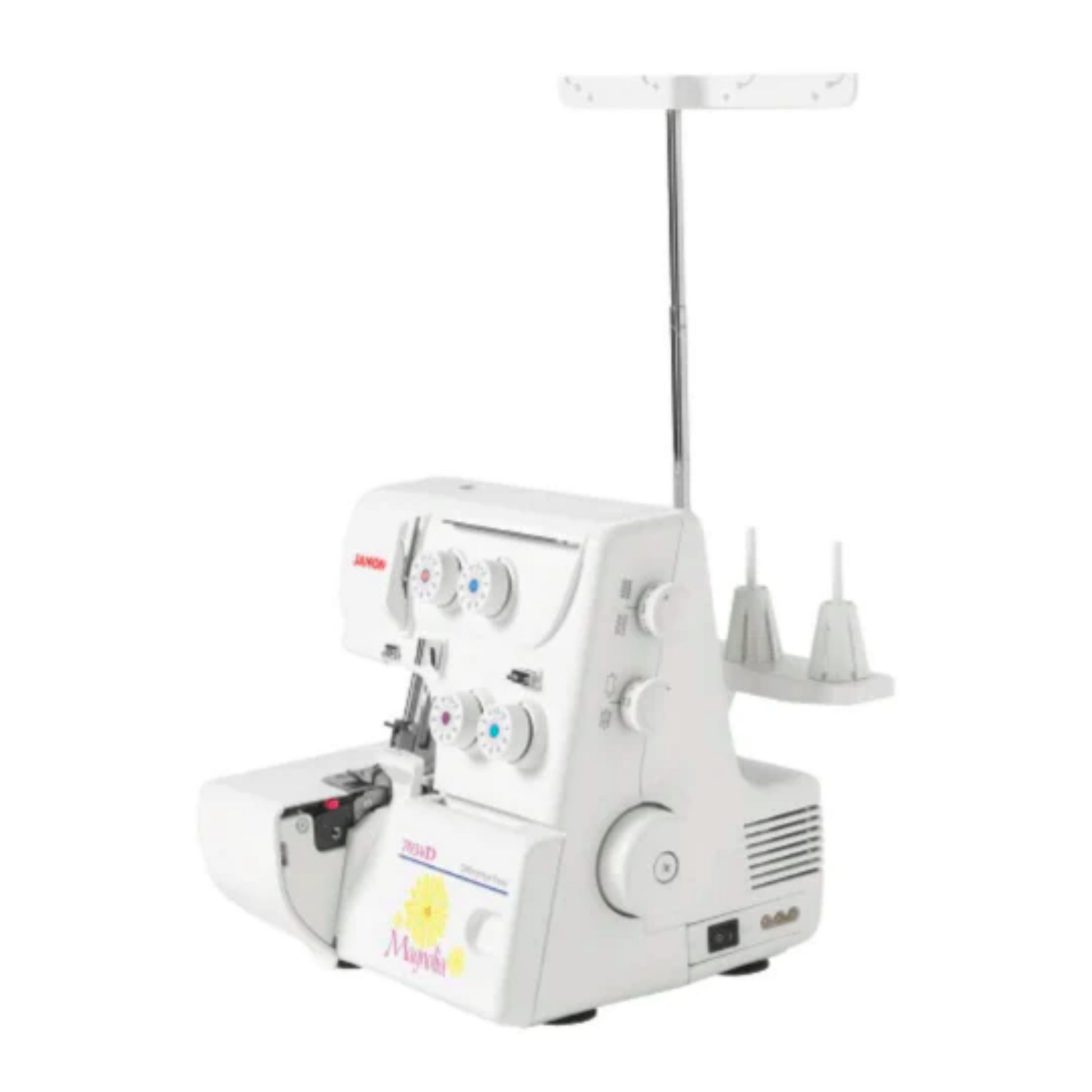 Janome 7034D magnolia serger - Sewing machine - White - Side view