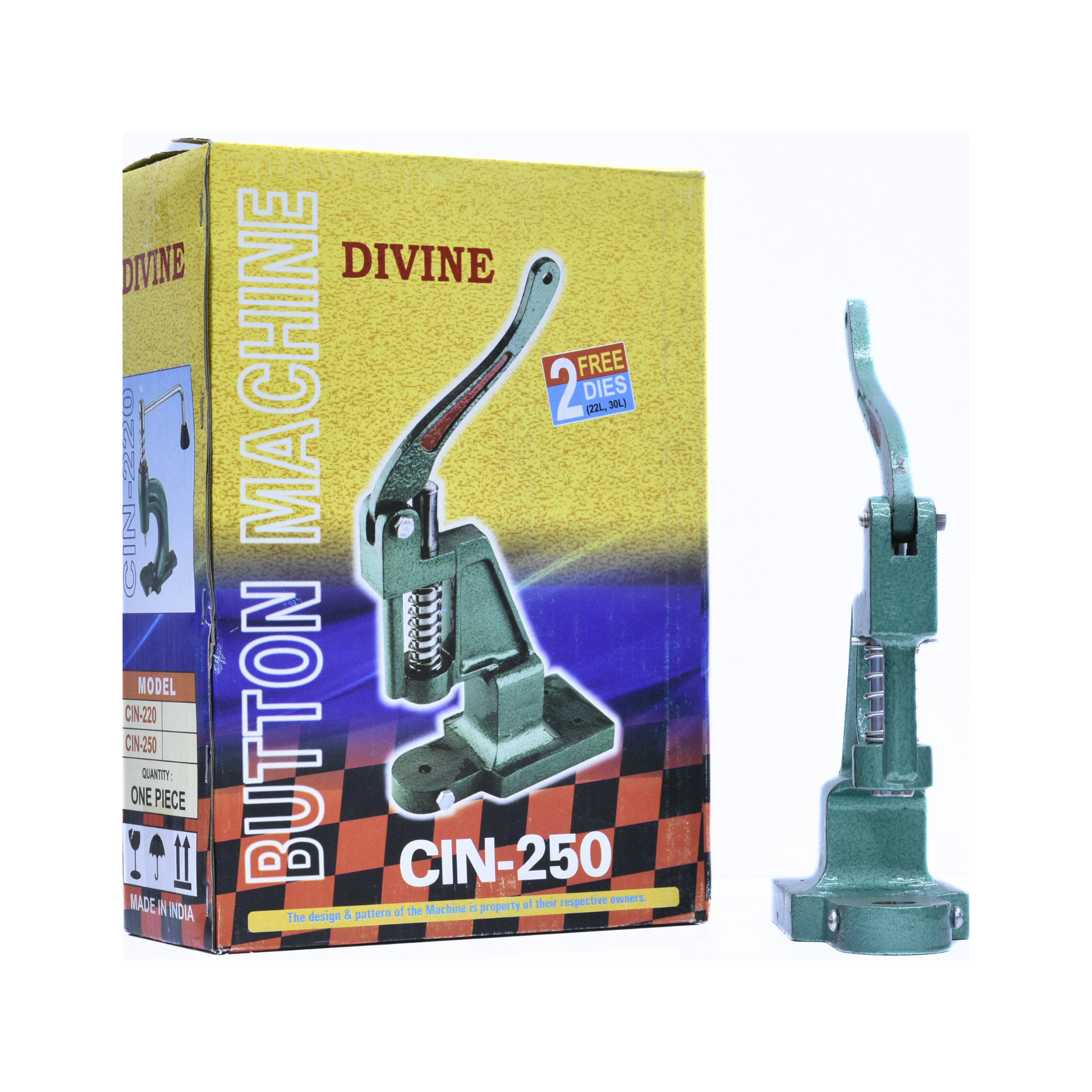 Divine - 250 press button - Green - Front view