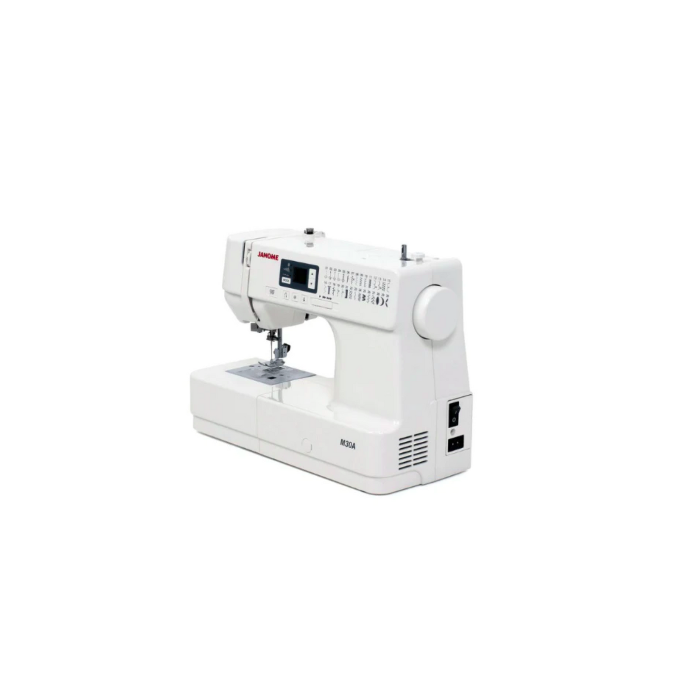 Janome M30A computerized  - Sewing machine - White - Side view