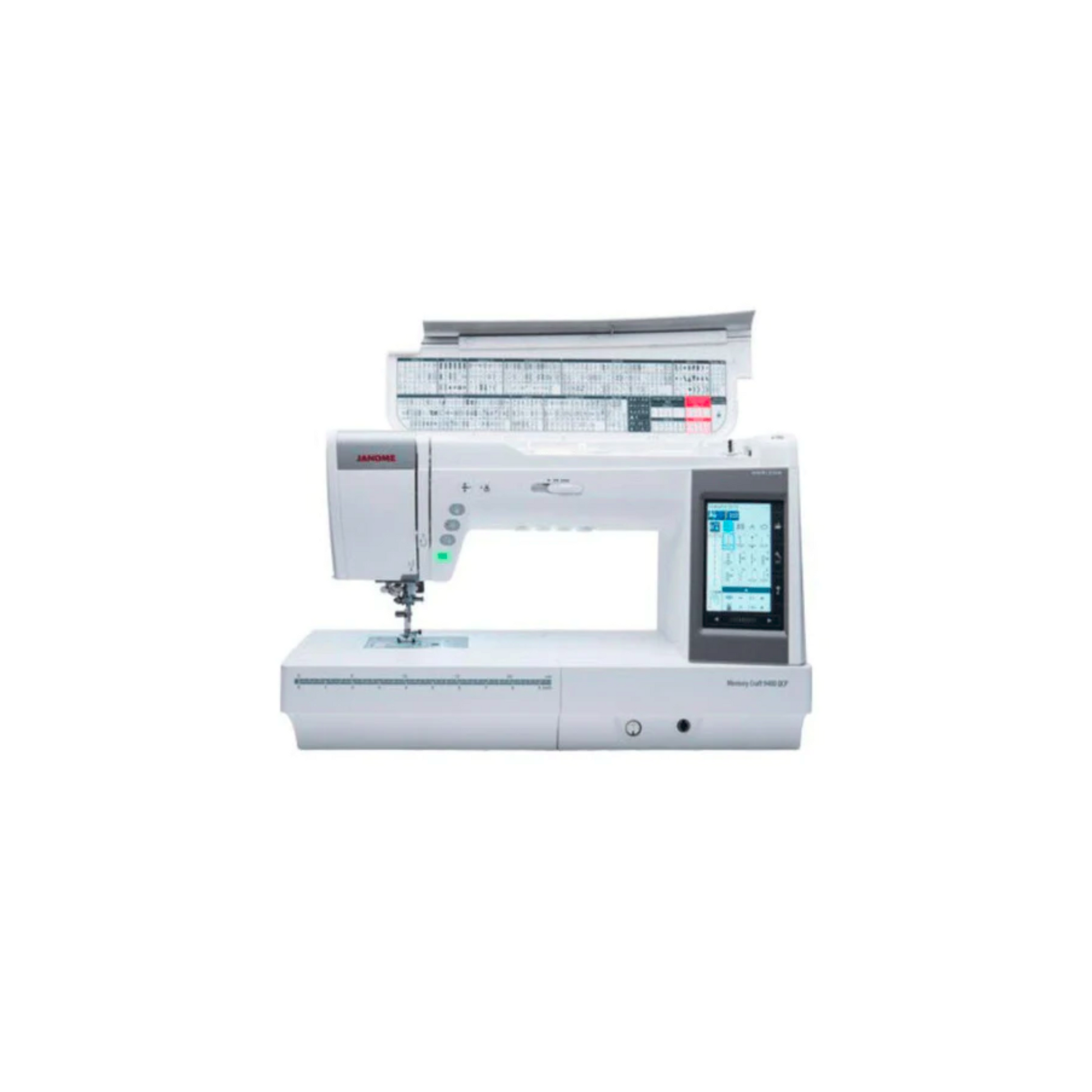 Janome MC9400QCP - Sewing machine - White - Front view