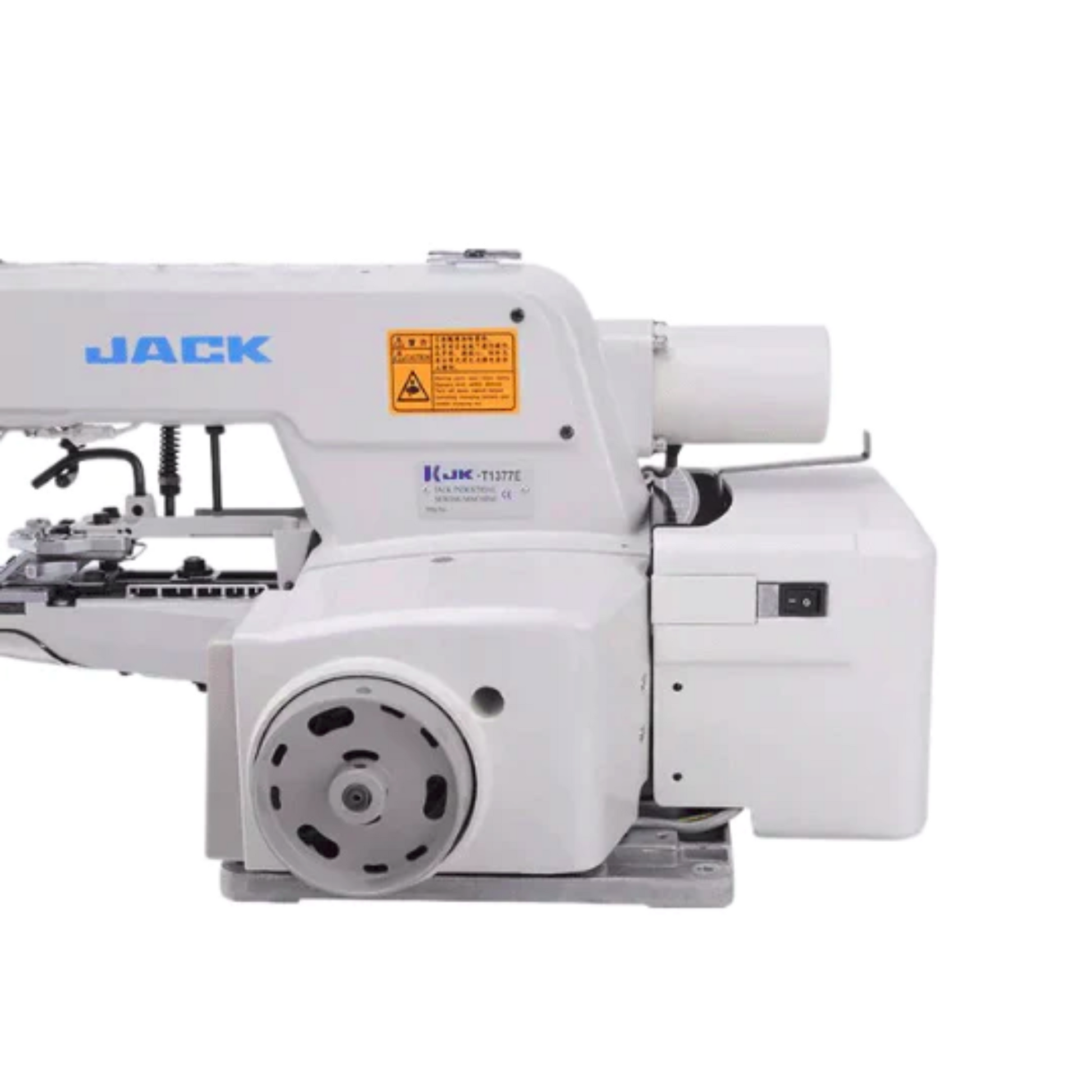 Jack JK-T1377E button -  Sewing machine - White - Front view