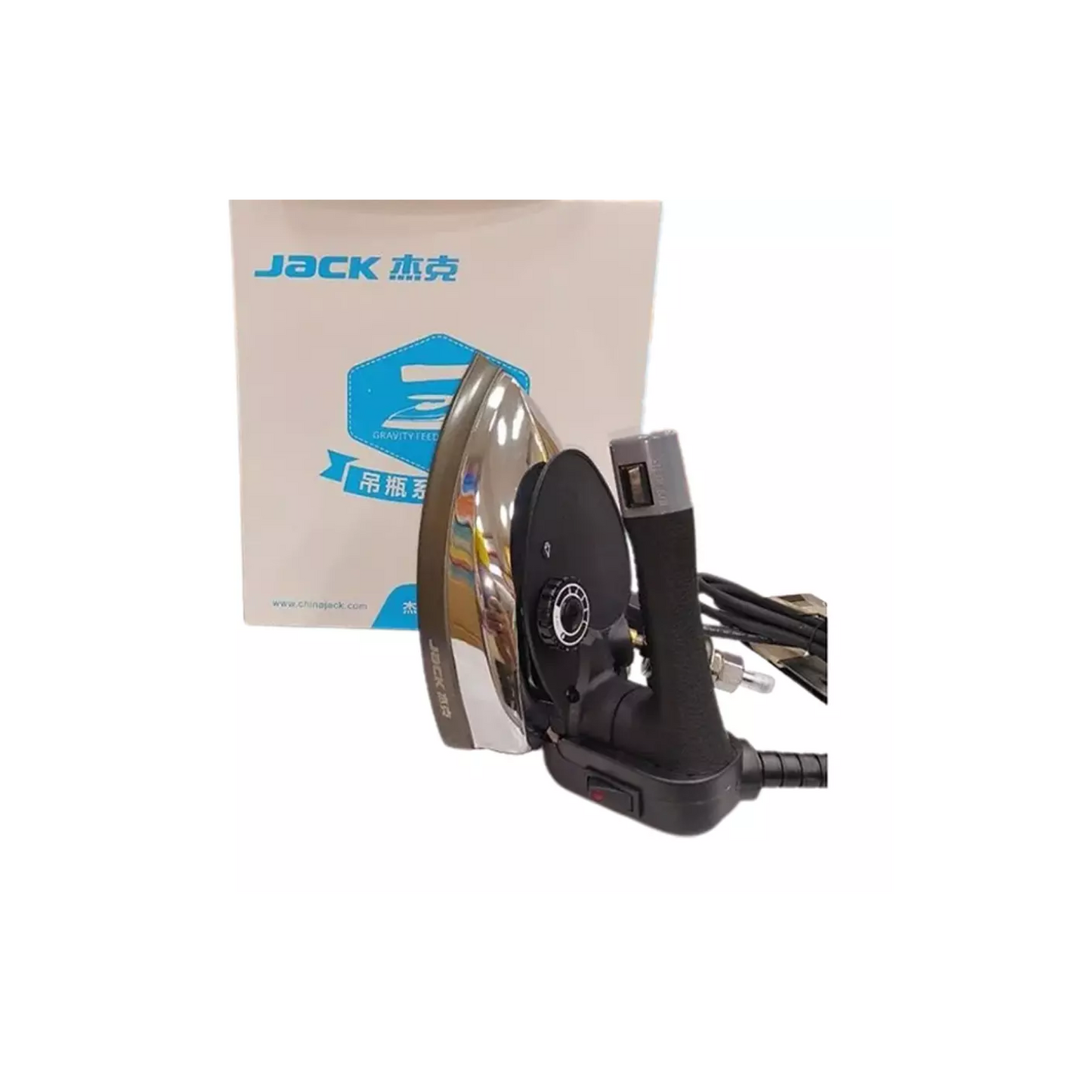 Jack JK-300L 1450W grey - Steam iron - Black - Front view