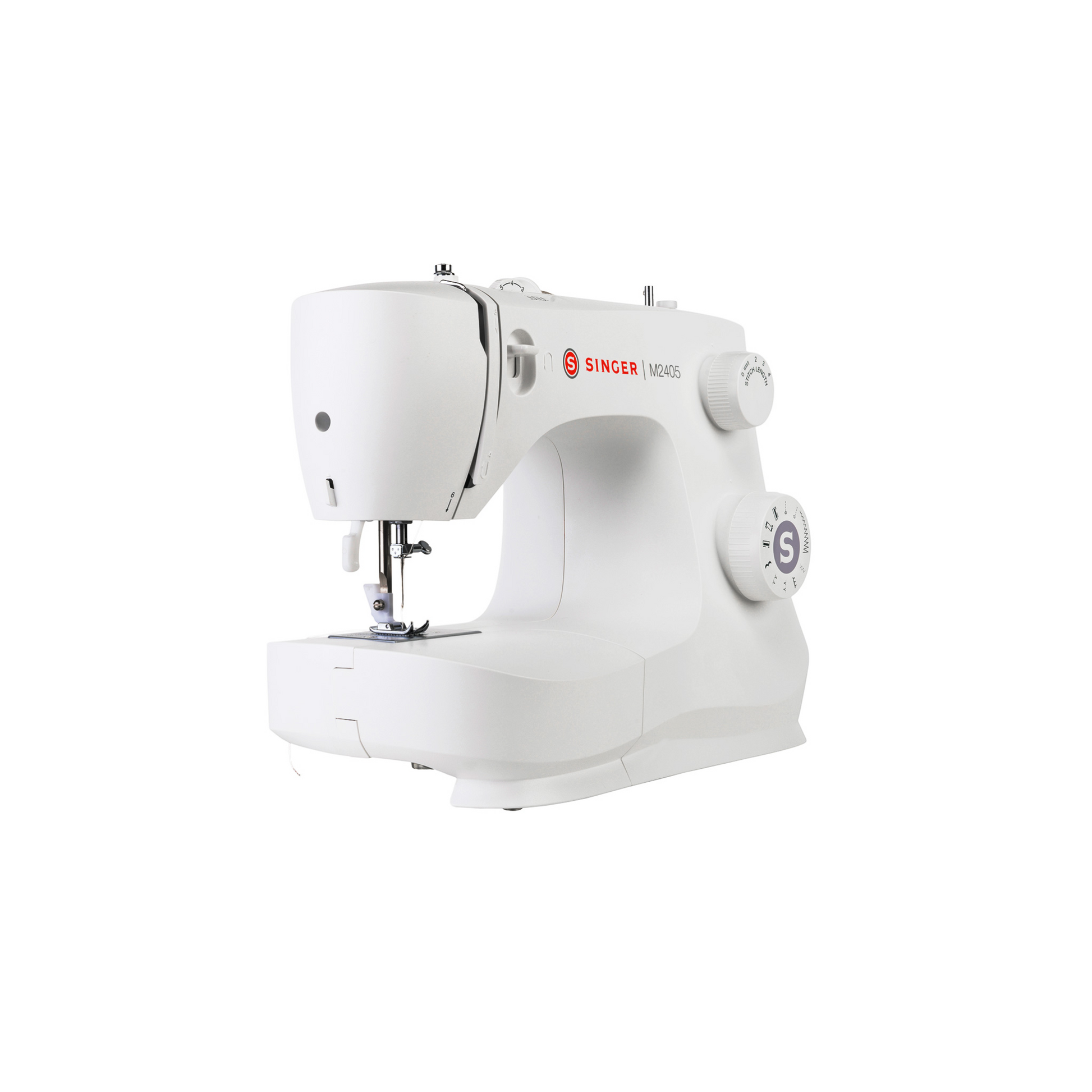 Singer M2405 - Sewing machine - White - Side view