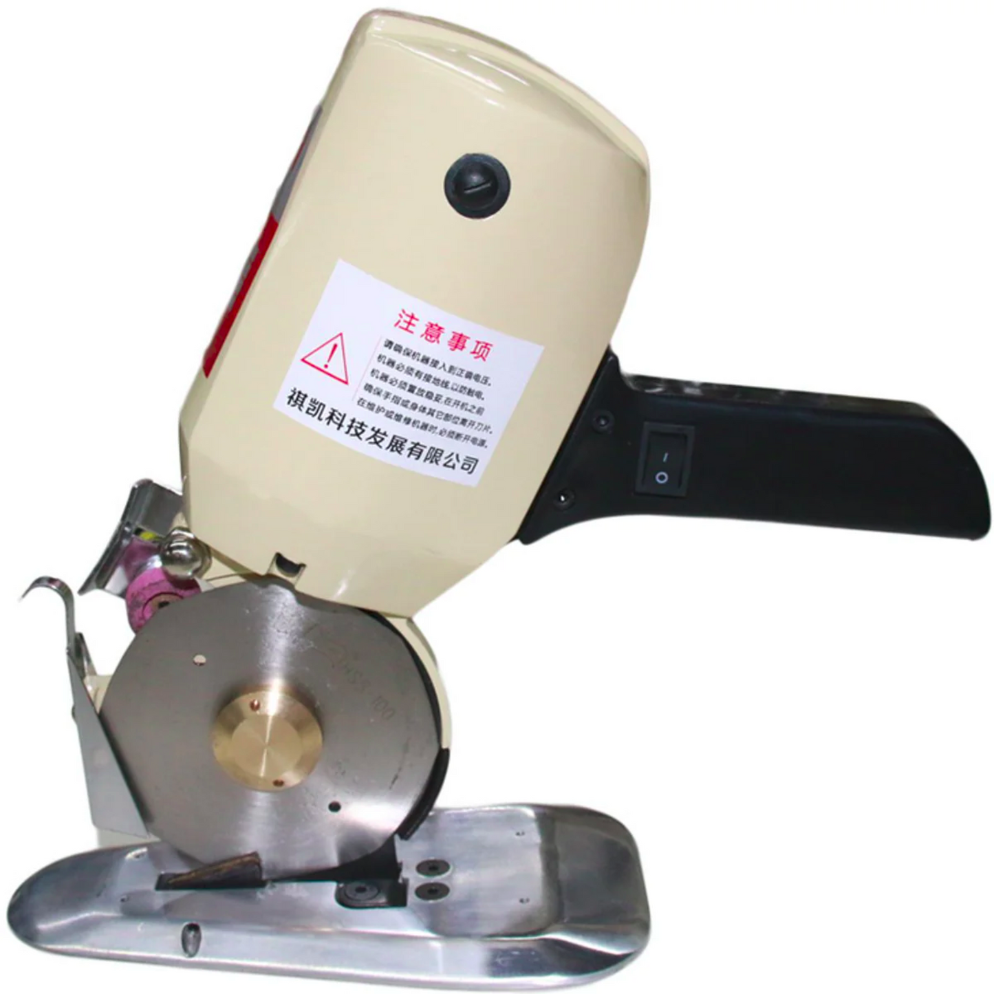 Round knife fabric cutting machine - Multi color - Side view