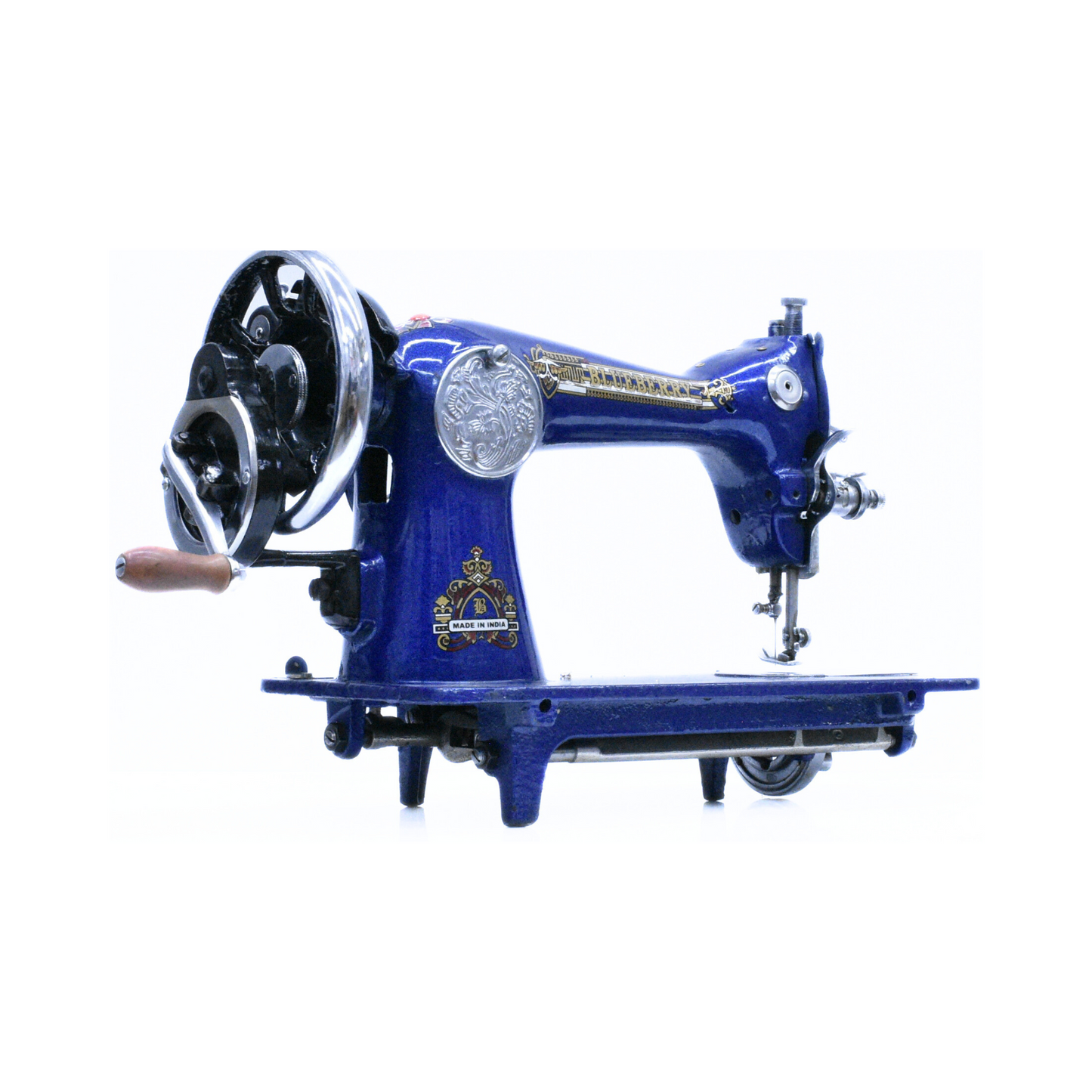 Blue berry - Vintage sewing machine - Blue - Side view