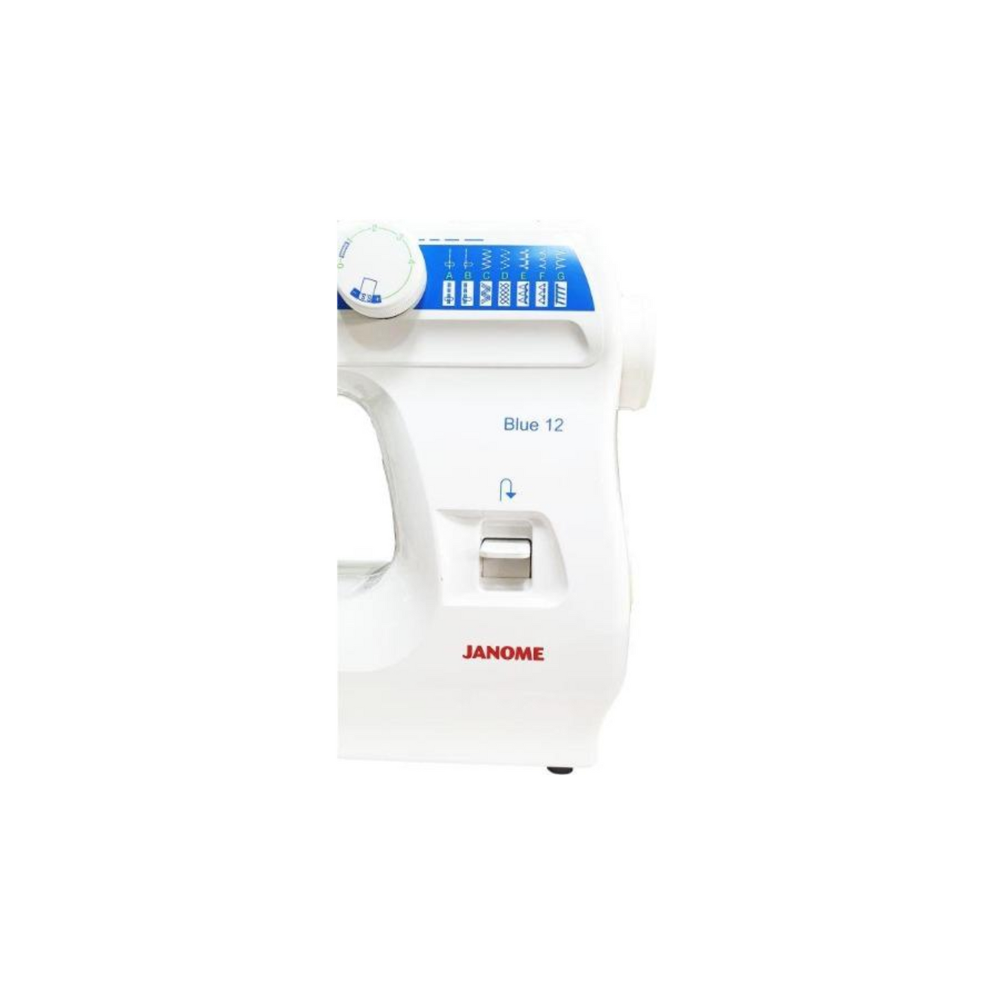 Janome blue 12 - Sewing machine -Blue - Close view