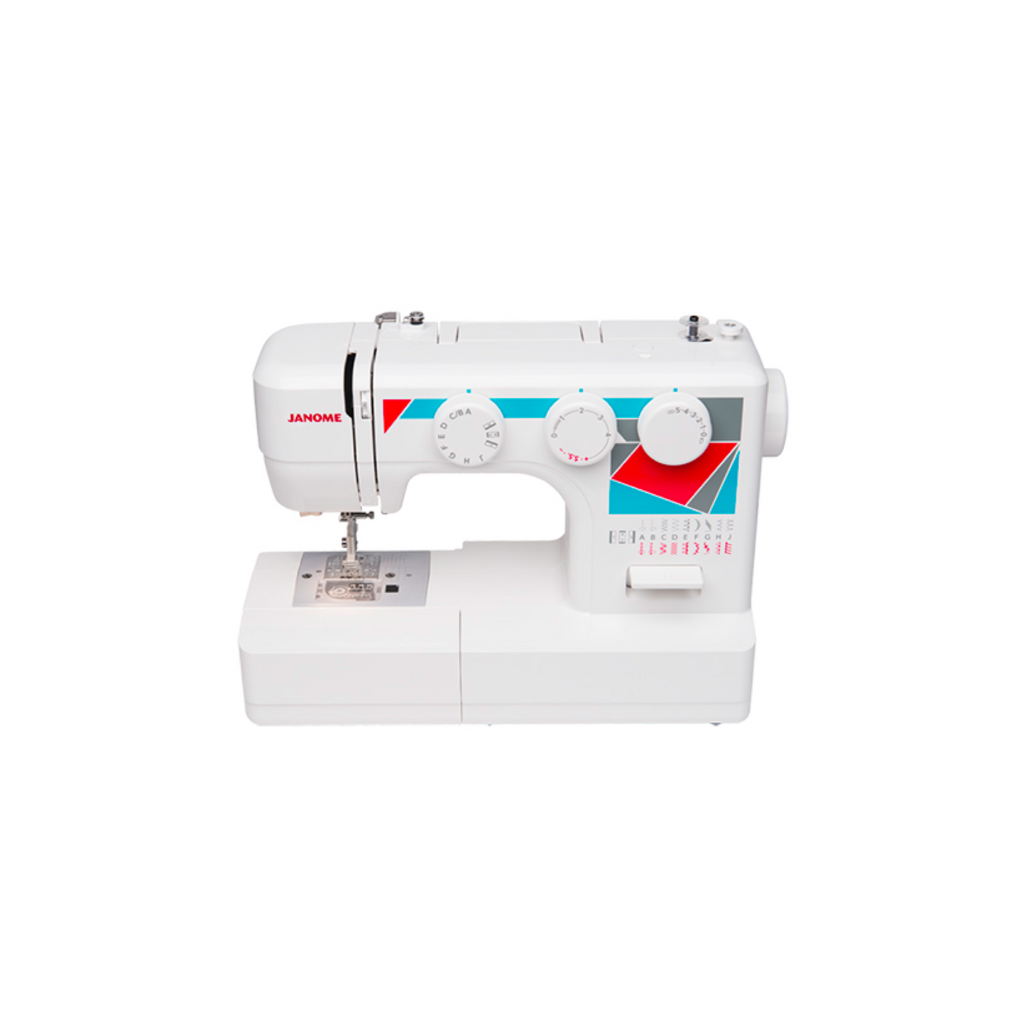 Janome MOD-19 - Sewing machine - White - Side view