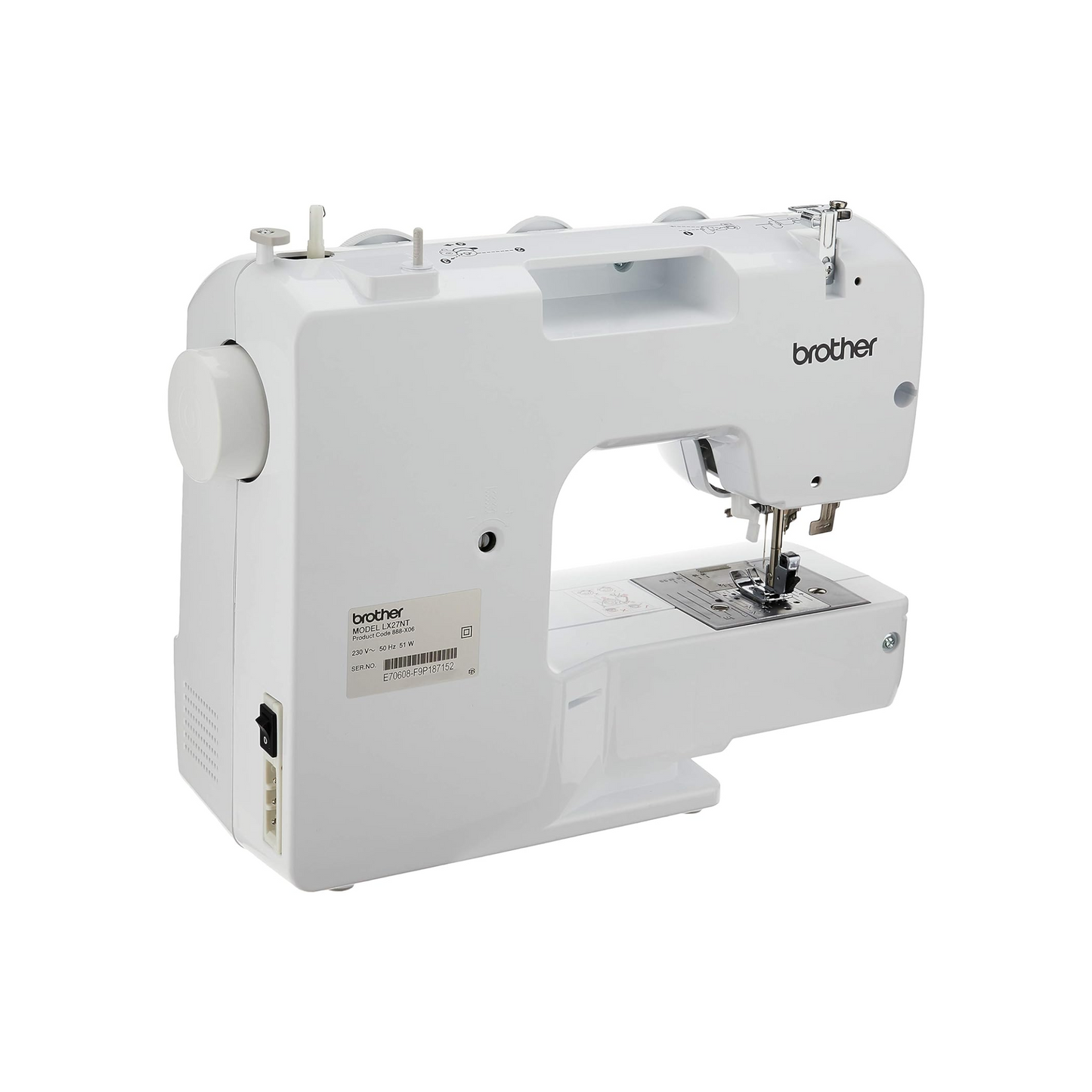 Brother LX27NT electric - Sewing machine - White - Side view