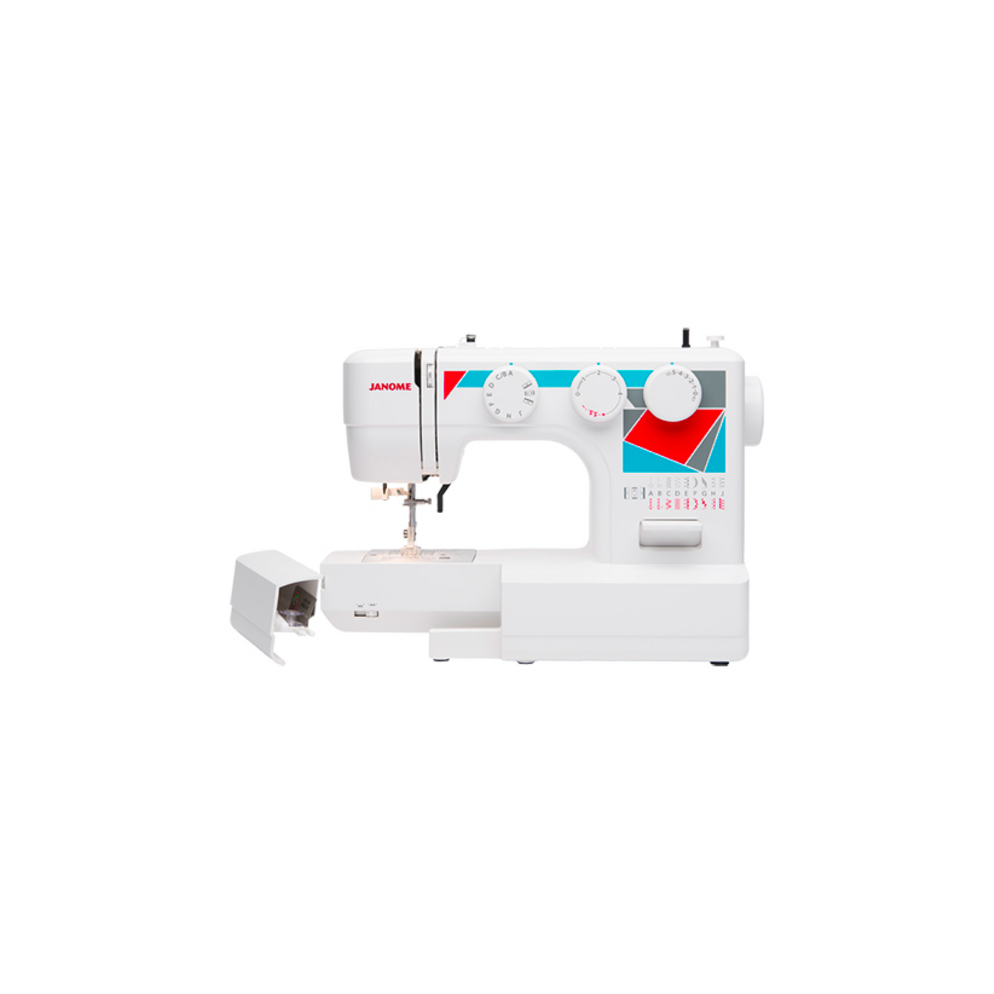 Janome MOD-19 - Sewing machine - White - Front view