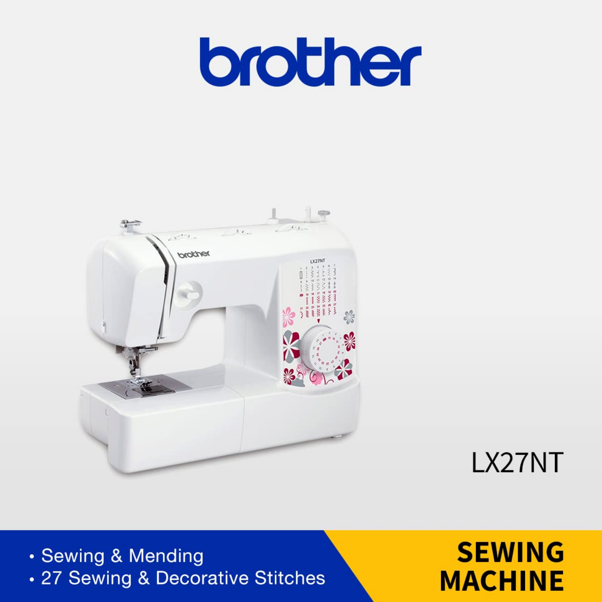 Brother LX27NT electric - Sewing machine - White - Side view