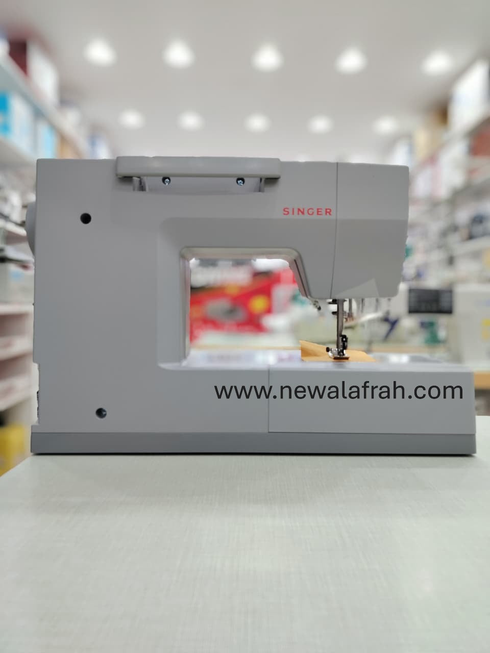 Singer SGM-HD6805C Heavy Duty Digital Sewing Machine, 300 Stitches, 568 Applications, Adjustable Stitch Length And Width, LCD Screen, LED Light, Free Arm, Needle Threader, and Lettering | SGM-HD6805C - NEW AL AFRAH