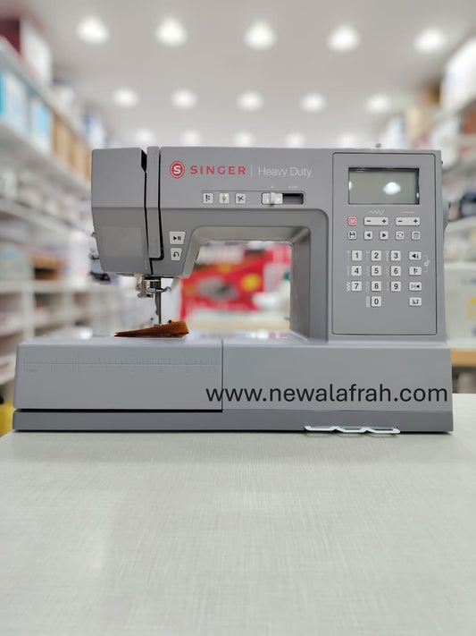 Singer SGM-HD6805C Heavy Duty Digital Sewing Machine, 300 Stitches, 568 Applications, Adjustable Stitch Length And Width, LCD Screen, LED Light, Free Arm, Needle Threader, and Lettering | SGM-HD6805C - NEW AL AFRAH