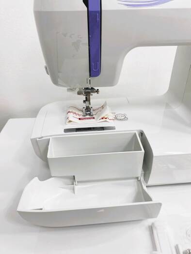 JUKI HZL 353ZR B, Compact Size Sewing Machine With 21 Stitch Patterns, 750 Stitches Per Minute, Automatic Needle Threader, White LED Light, Free Arm and Accessory Box | HZL-353ZR-B - NEW AL AFRAH