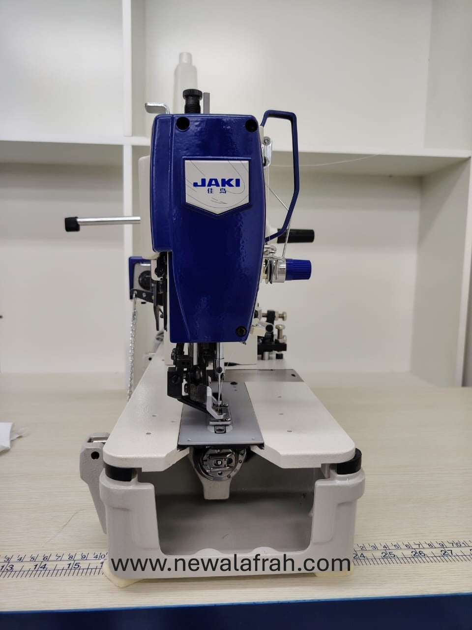 JAKI JR781D BUTTON HOLE MACHINE COMPLETE SET WITH DIRECT DRIVE MOTOR AND TABLE STAND - NEW AL AFRAH