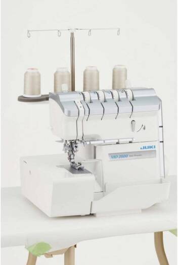 JUKI MO-2800, 2 Needle, 2/3/4 Thread Overlock Sewing Machine, 1,500spm, Easy And Fast Threading, Adjustable Differential Feed, Magnet Needle Tray, Wide Throat Area, Quiet Operation | MO-2800 - NEW AL AFRAH