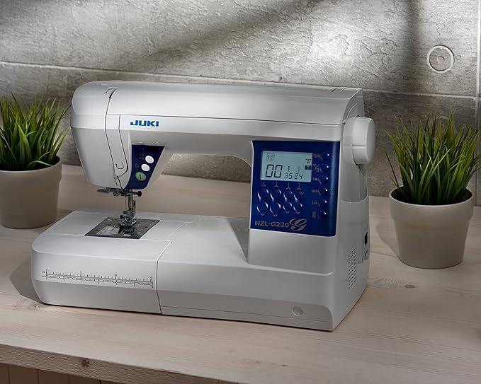 JUKI HZL-G220, Full-Sized Computer Controlled Sewing Machine With Automatic Thread Trimmer, Box Feed Technology, Wide Sewing Space With LED Light, Automatic Needle Threader | HZL-G220 - NEW AL AFRAH