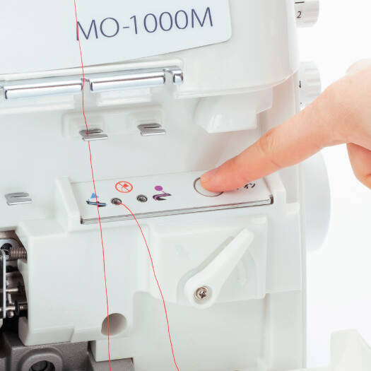 JUKI MO-1000, 2/3/4 Air Threading Overlock With Differential Feed And Rolled Hem, 1,500spm, Automatic Needle Threader, Wide Throat Area, Quiet Operation, LED Sewing Light And Waste Collector | MO-1000 - NEW AL AFRAH