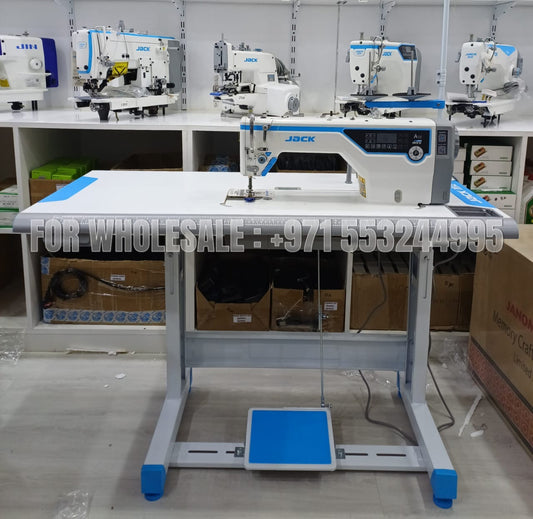 Jack A5E-A Automatic Drop Feed Lockstitch Sewing Machine (Complete Set)