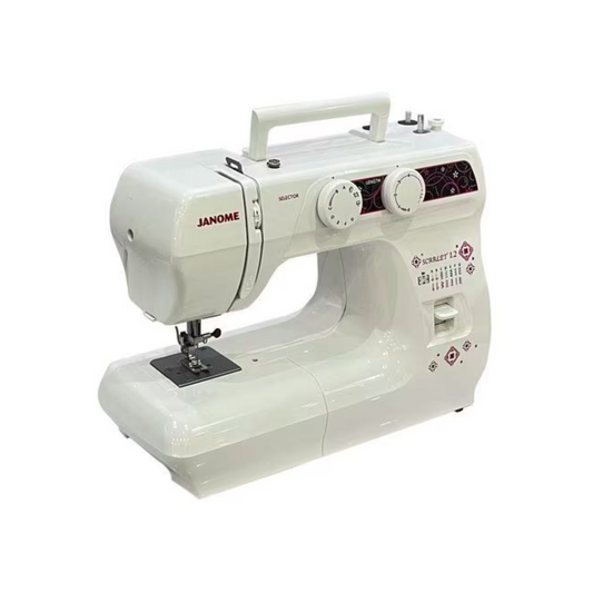 Janome scarlet 12 tailoring portable machine - Sewing machine - White - Side view