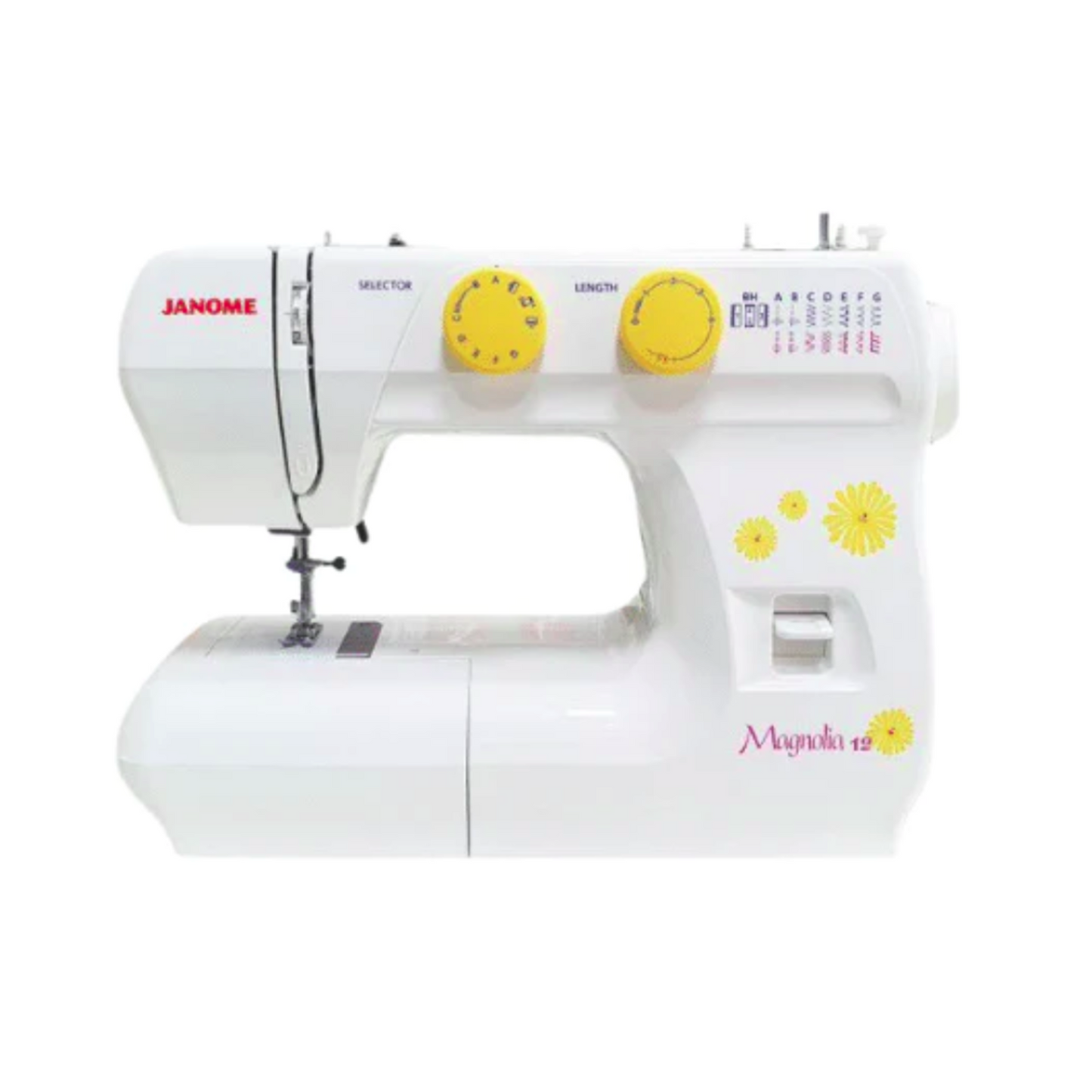 Janome magnolia 12 - Sewing machine - White -  Front view