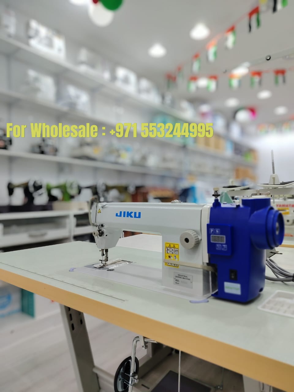 JIKU 5550 - 1 needle Lockstitch Machine with direct drive motor and table stand