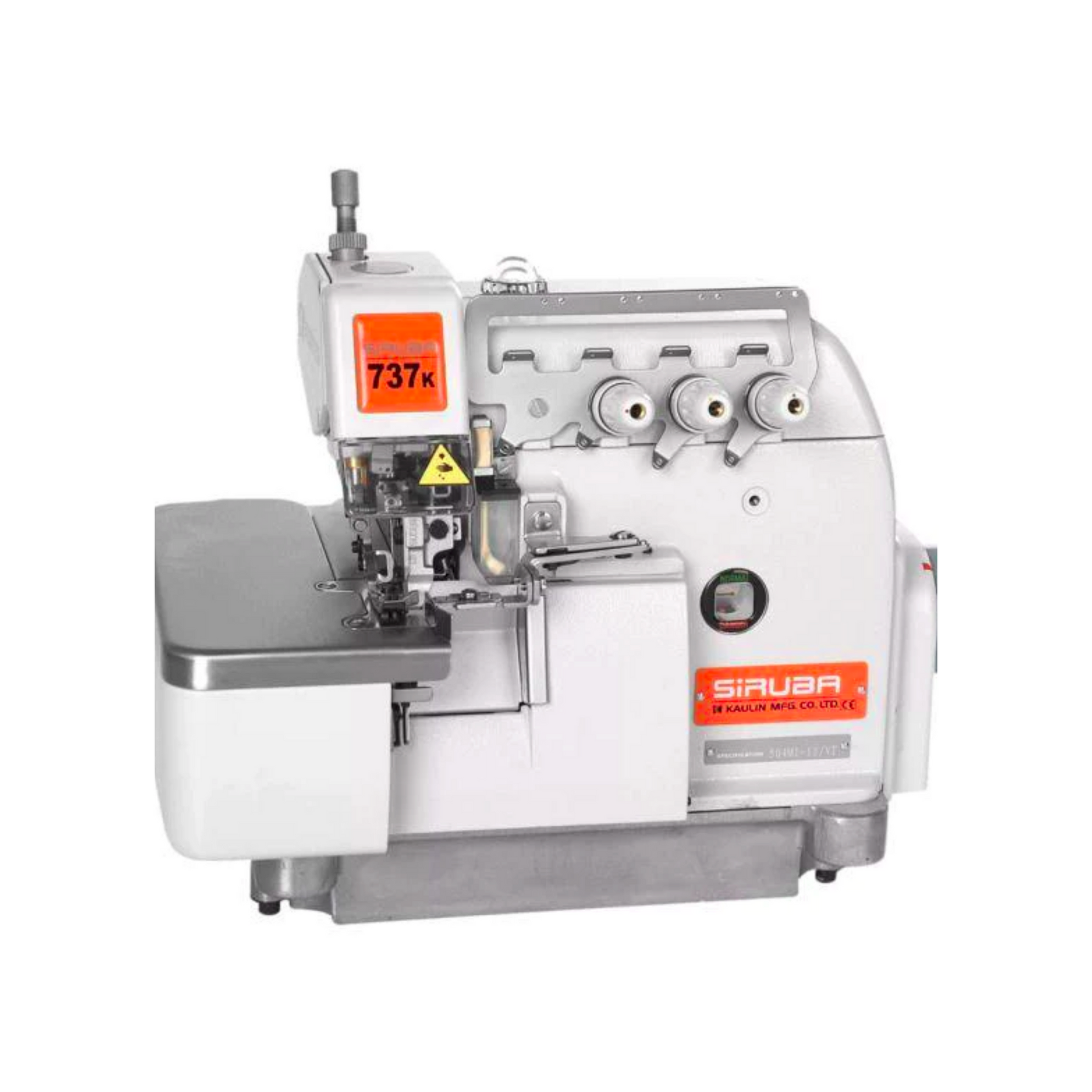  Siruba 737K  - Overlock machine - White - Front view 