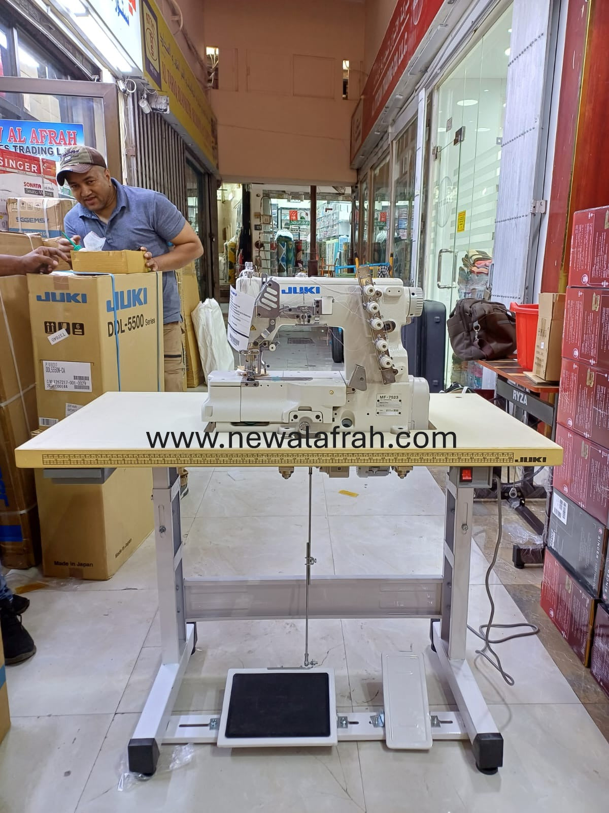 Juki MF7523-U11B56 Flat-Bed Interlock Sewing Machine (Complete Set) - NEW AL AFRAH