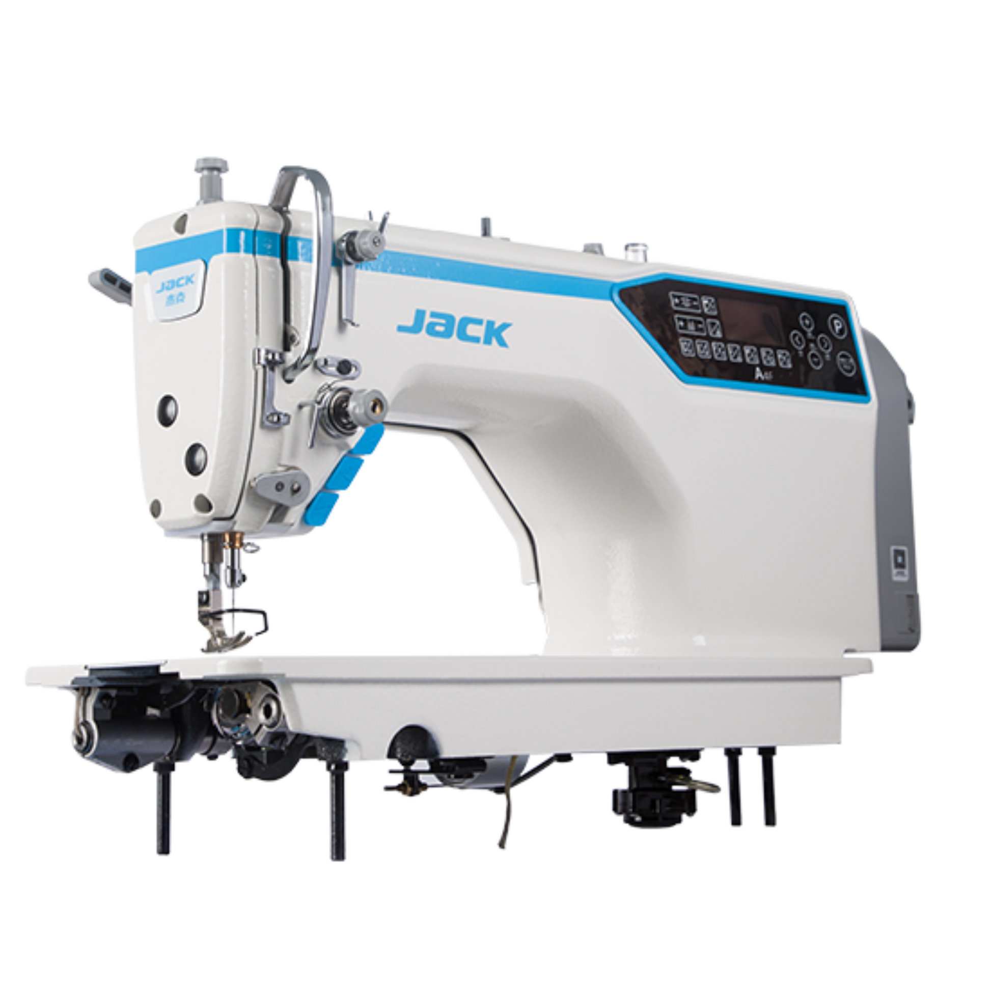 Jack A4F digital footlifter and bartack digitalized lockstitch -  Sewing Machine - Multi color - Front view