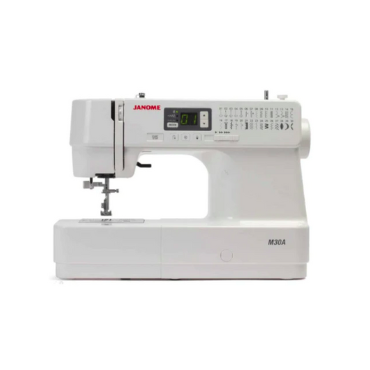 Janome M30A computerized  - Sewing machine - White - Front view