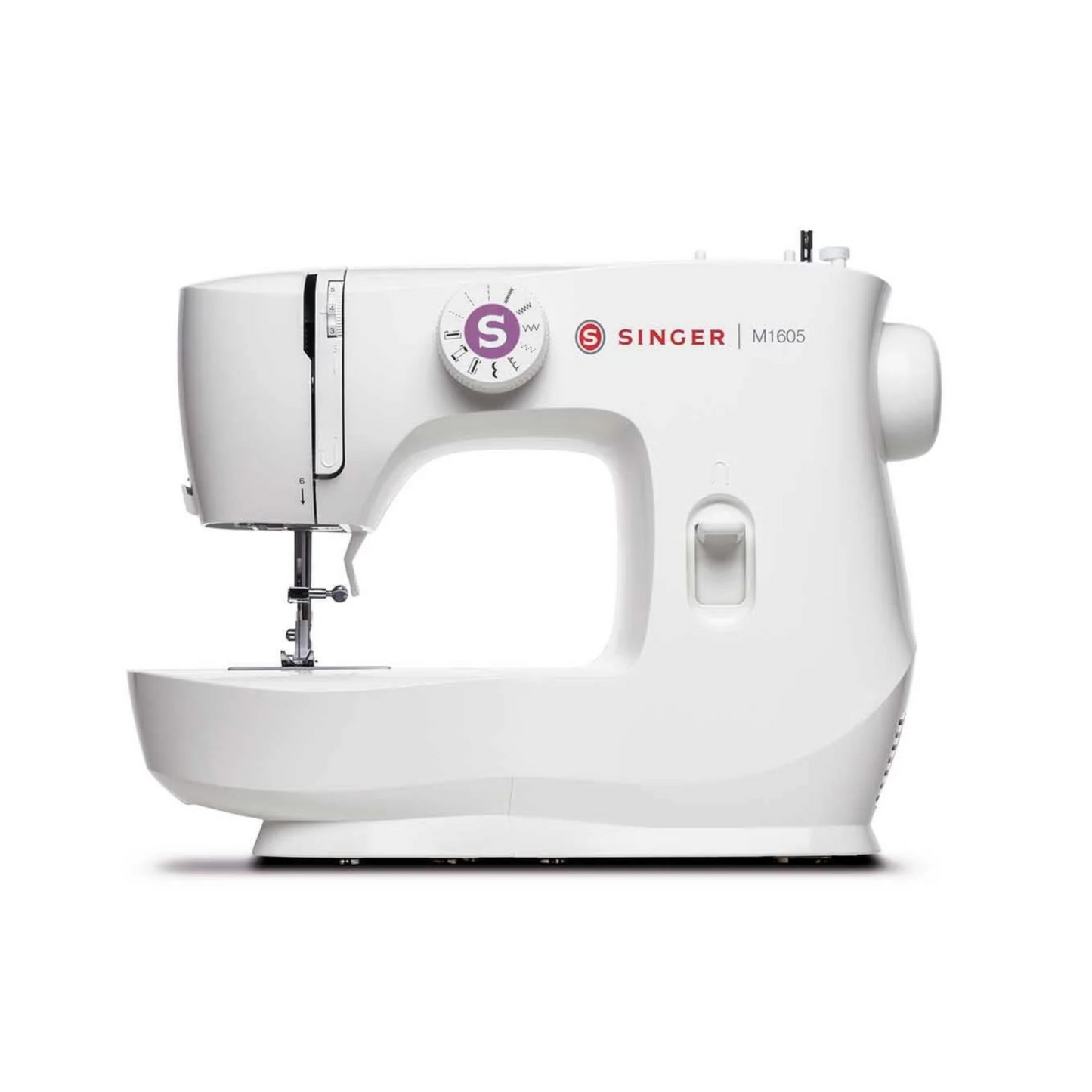 Singer domestic M1605 - Sewing machine - White - Front view