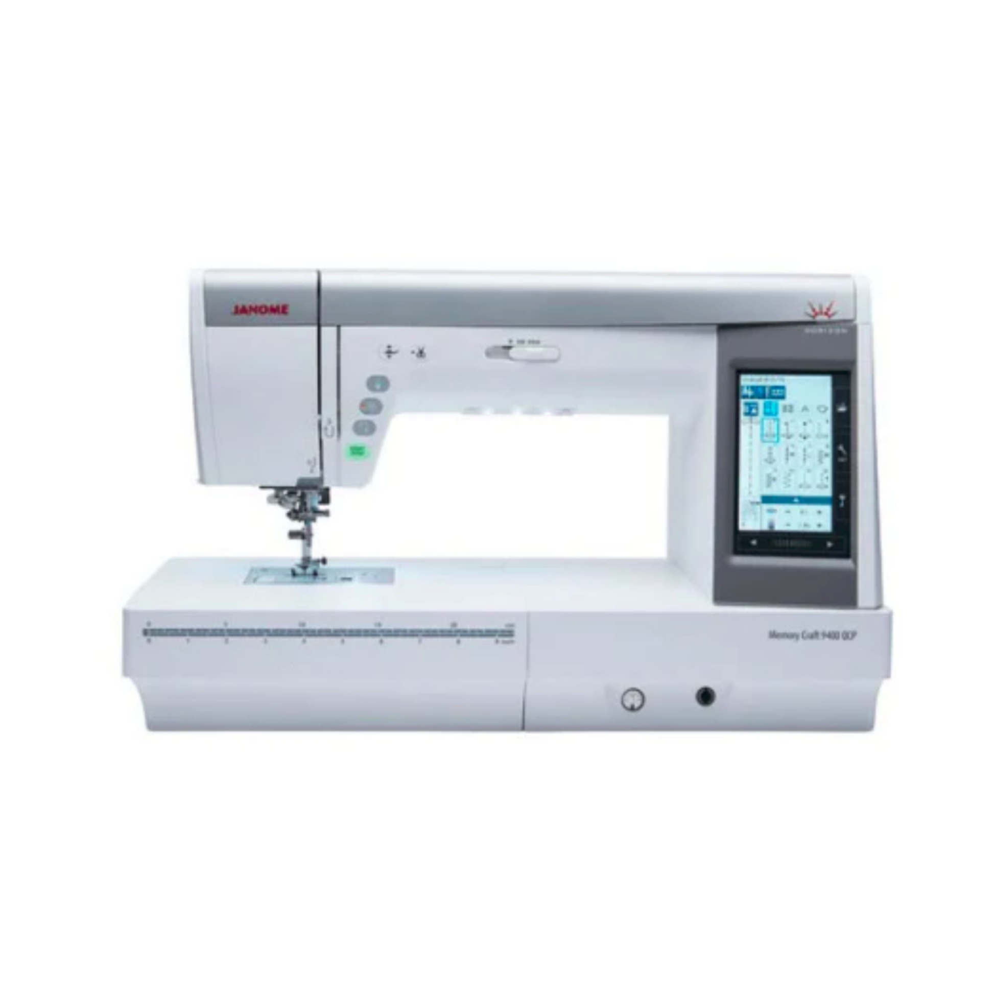 Janome MC9400QCP - Sewing machine - White - Front view