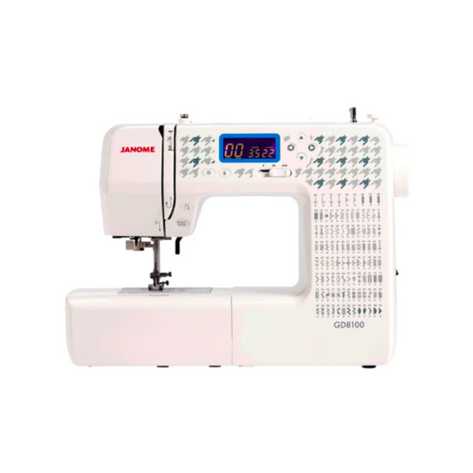 Janome GD8100 - Sewing machine - White - Front view