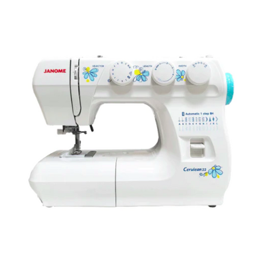 Janome cerulean 22 - Sewing machine - White - Front view