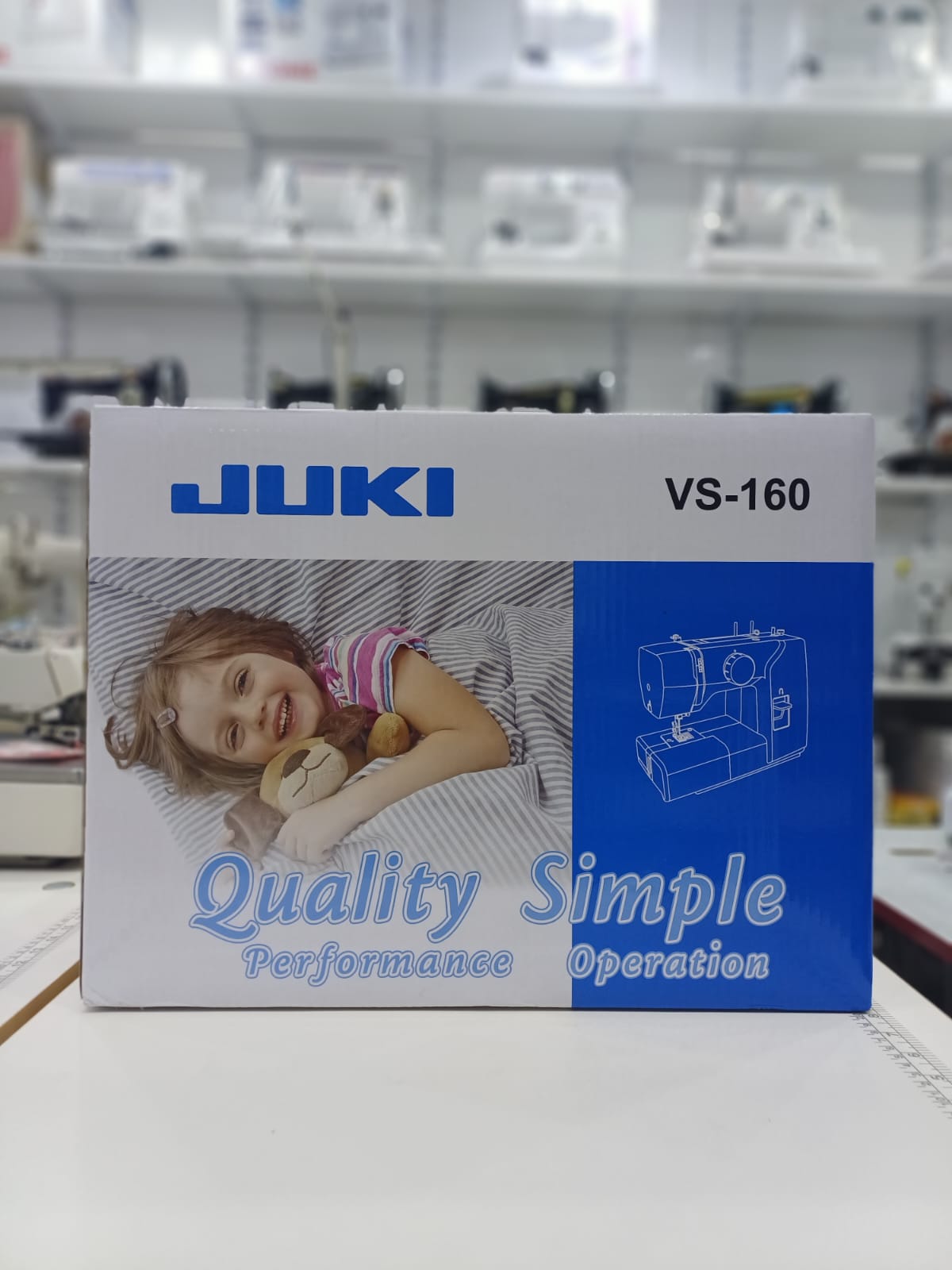 Juki VS-160, Straight Stitch Machine, Heavy-Duty Performance, High-Speed Operation, Durable Construction, Manual Controls.
