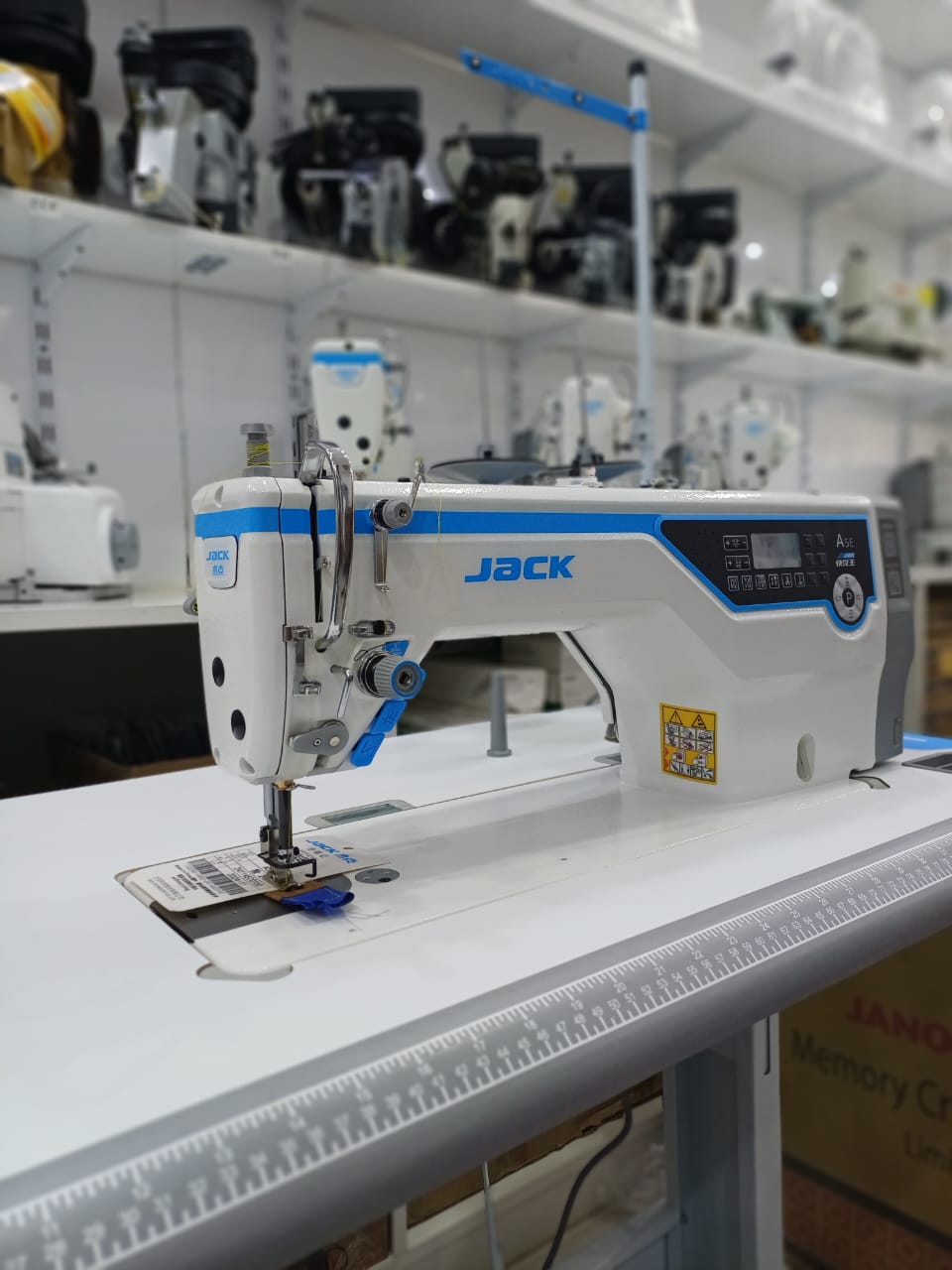 Jack A5E-A Automatic Drop Feed Lockstitch Sewing Machine (Complete Set)