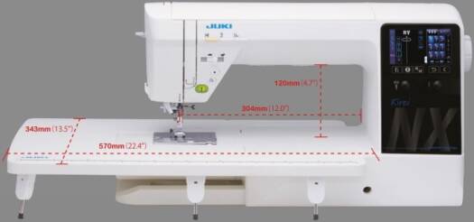 JUKI HZL-NX7, Professional Quality Quilting And Sewing Machine With 351 Stitch Patterns And 4 Fonts, Max Speed 1,050 SPM, Color Touch Panel, Multi-Function, BOX FEED Technology | KIREI HZL-NX7 - NEW AL AFRAH