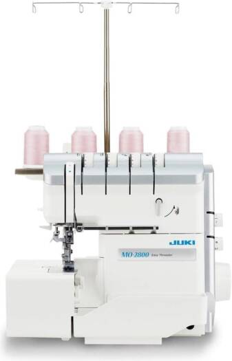 JUKI MO-2800, 2 Needle, 2/3/4 Thread Overlock Sewing Machine, 1,500spm, Easy And Fast Threading, Adjustable Differential Feed, Magnet Needle Tray, Wide Throat Area, Quiet Operation | MO-2800 - NEW AL AFRAH