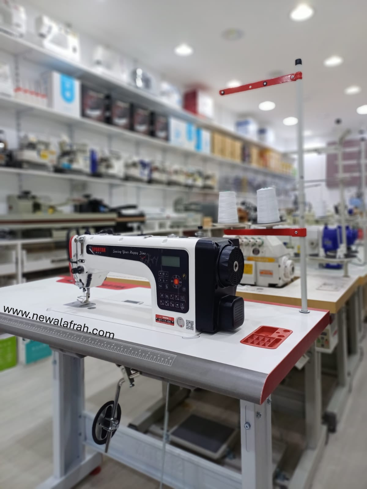 SPARTAK ST-i7 D4 Fully Intelligent Computerized High Speed Stepper Motor Lockstitch Machine - Complete set with Table&Stand - NEW AL AFRAH
