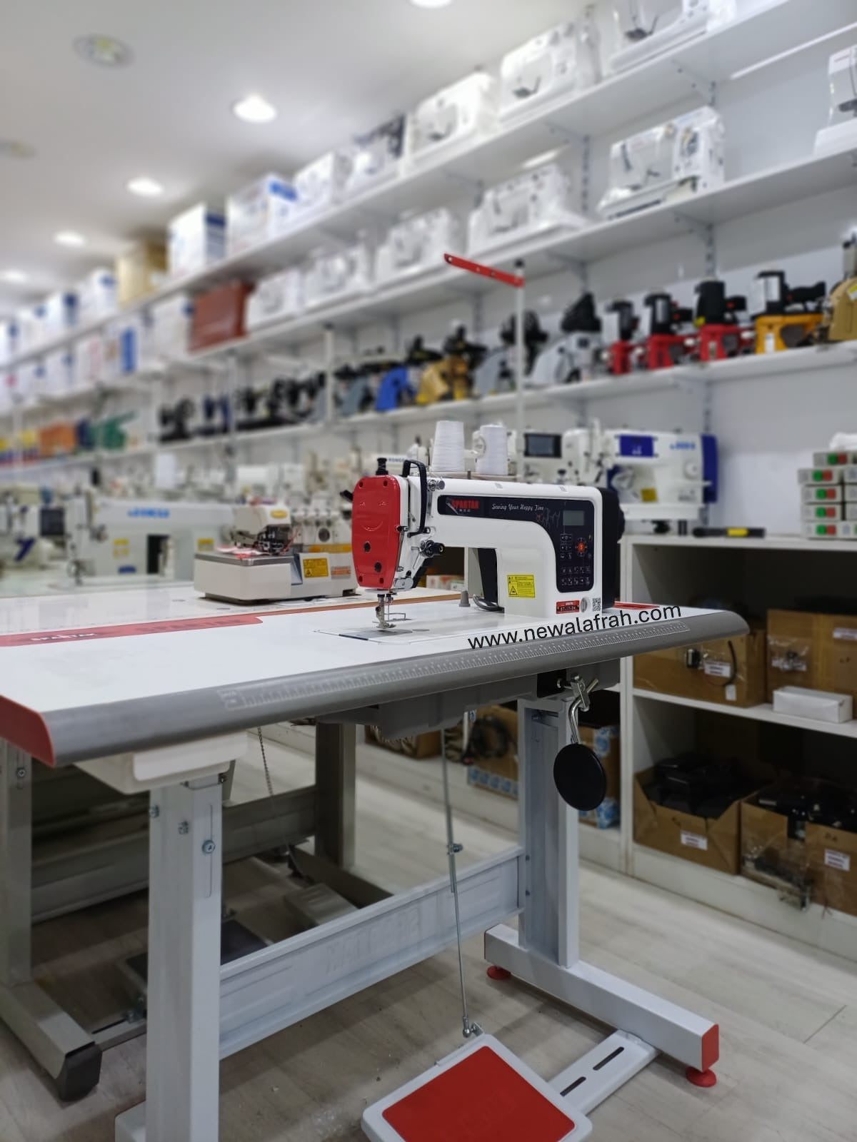 SPARTAK ST-i7 D4 Fully Intelligent Computerized High Speed Stepper Motor Lockstitch Machine - Complete set with Table&Stand - NEW AL AFRAH