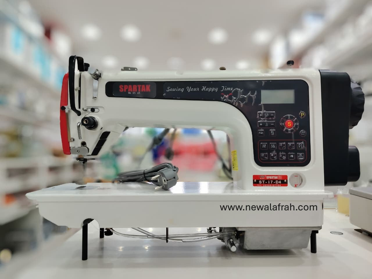 SPARTAK ST-i7 D4 Fully Intelligent Computerized High Speed Stepper Motor Lockstitch Machine - Complete set with Table&Stand