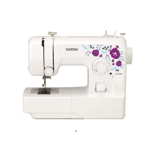 Brother JA 1400 electric - Sewing machine - White - Front view