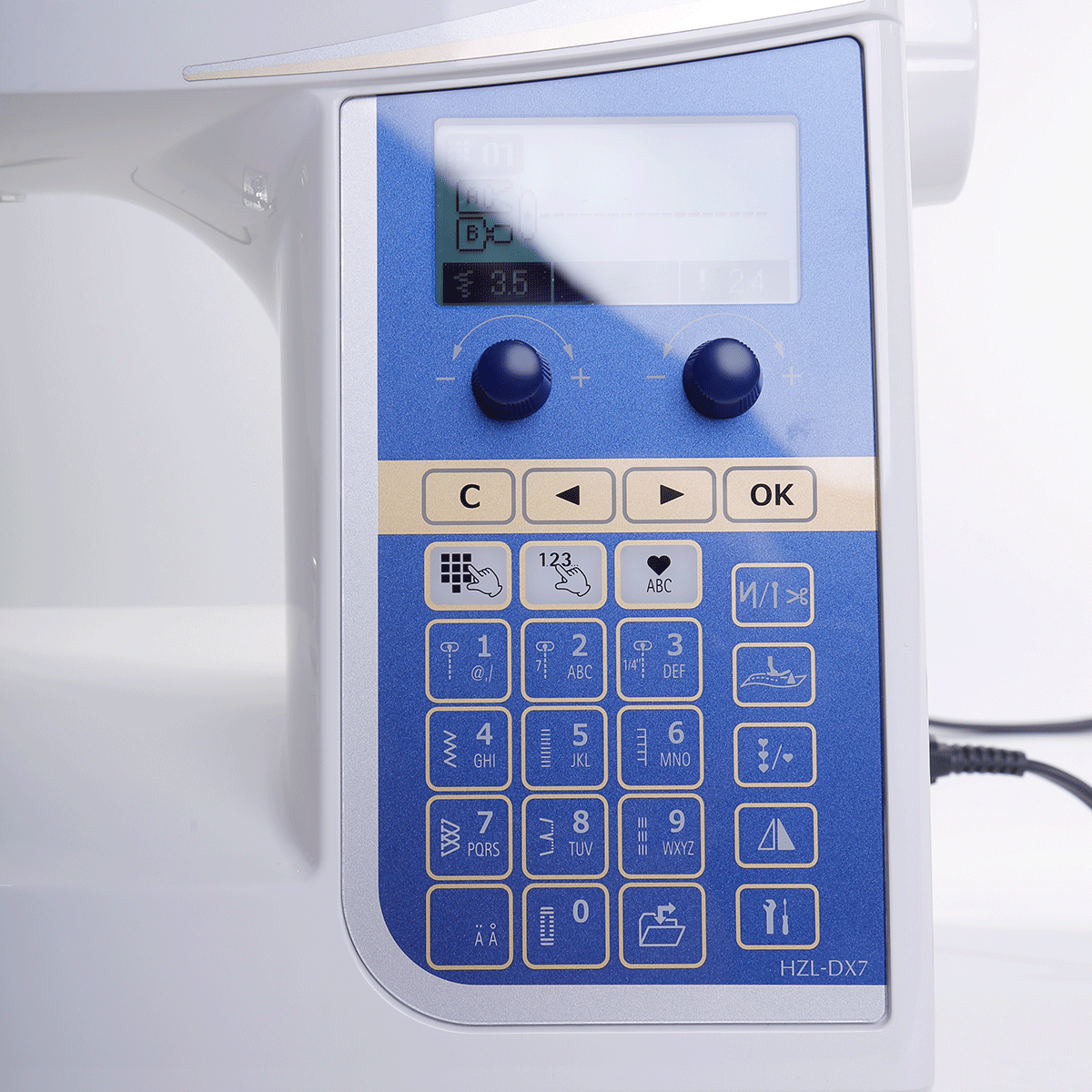 UKI HZL-DX7/CE Box Feed - JUKI Industrial Sewing Machine Technology Number of stitch patterns: 287 and Alphabetic/numeric fonts - NEW AL AFRAH